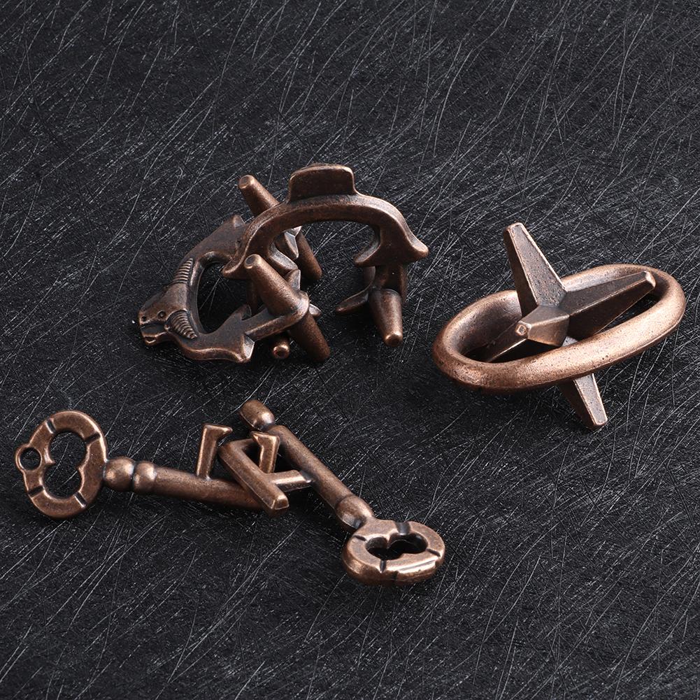 Puzzle Toy Children Adults Anti Stress Wear Resistant Educational Puzzle Lock Toy Set