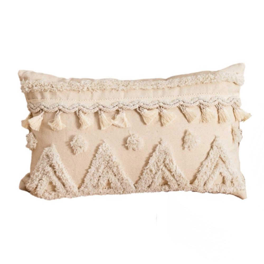 Geometric Pattern Bohemia Throw Pillow Cover Rustic Style Pillowcase  Living Room Style E