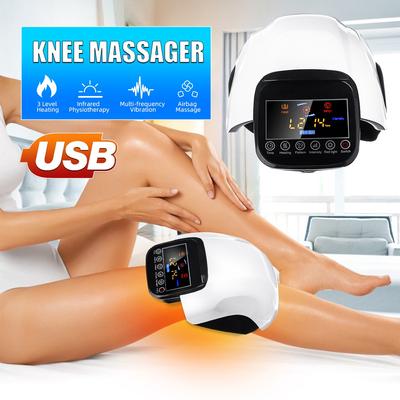 Elektryczny Masażer Kolan z Ogrzewaniem Masaż Fizjoterapia Stawów Masaż Wibracyjny Ogrzewanie Masaż Uśmierzanie Bólu Sprzęt do Rehabilitacji Opieka