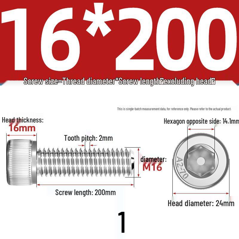 304 Stainless Steel Hex Socket Cap Screw with Extended Thread