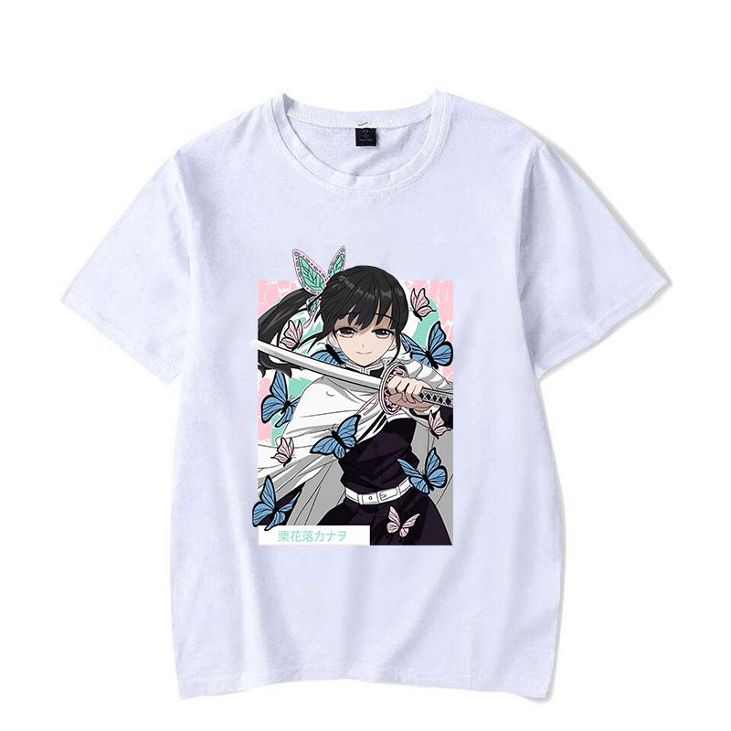 

Hot Anime Tsuyuri Kanao Printing T Shirt Men/Women Tops Tees Summer Cool Personality Loose Short Sleeve S