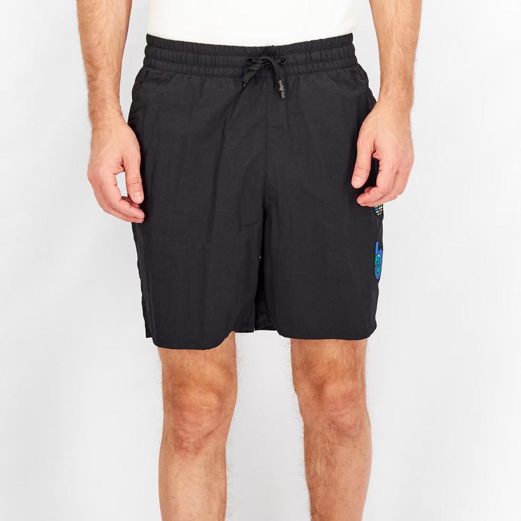 Adidas Originals Artist Clover Print Drawstring Mid-Waist Athletic Shorts Men Shorts Black HA4686