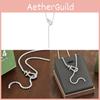Modern Silver Zircon Geometric Necklace With Embellishments For Women Fashion