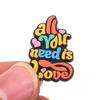 Letter Phrase Series Cartoon Clog Shoe Decorations: Cute PVC Flowers & Buckles