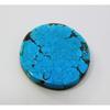 MAXICON 43 Quilates Turquesa Natural Cabochão Redondo 29x29mm Pedra Preciosa Solta CERTIFICADA