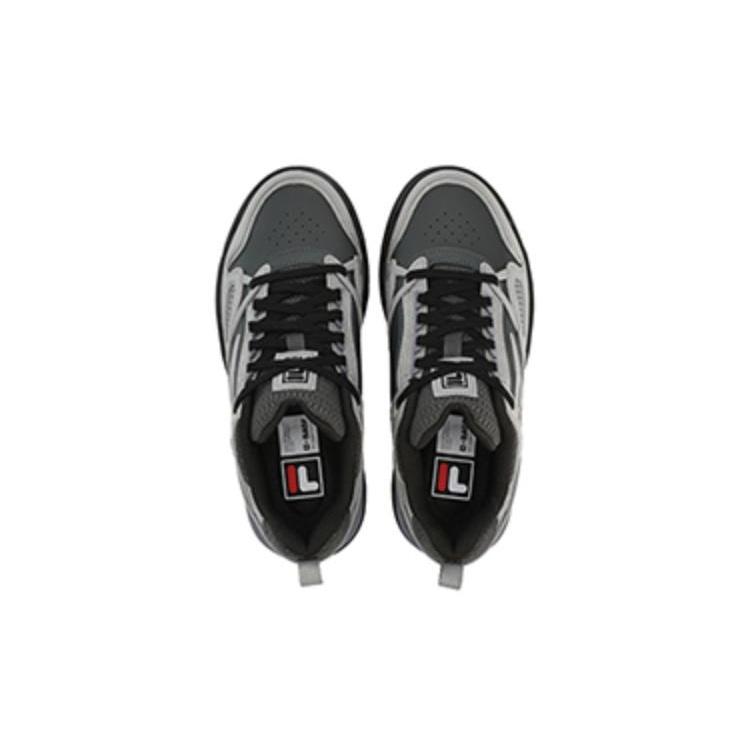 FILA SLAM Textile, Synthetic Leather Cushioning Abrasion Resistant Support Low top Casual Shoes Women's Black F12W341208FDA