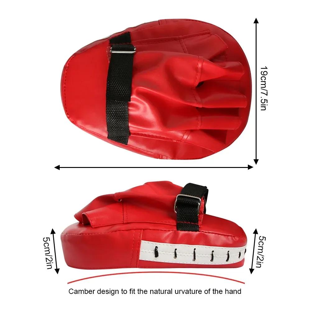 1PC Boxing Muay Thai Handheld Sandbags Thickened Shockproof Arc Boxing Block Five Fingers Taekwondo Boxing Mat Training Target