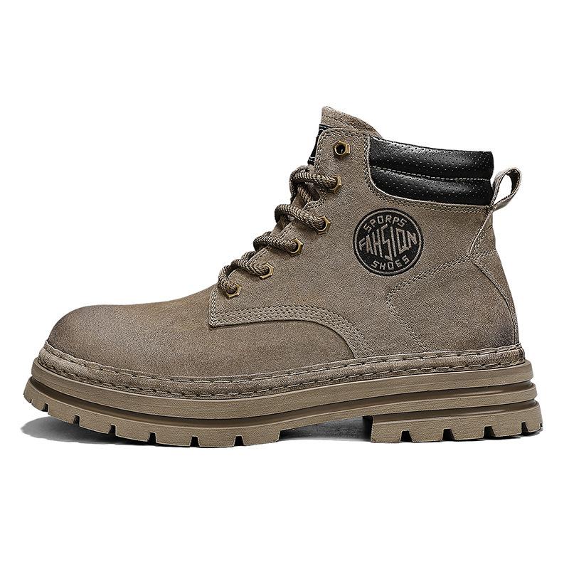 

Rhubarb Boots Leather 2 Summer High Top Boots Desert Tooling Boots Locomotive 45