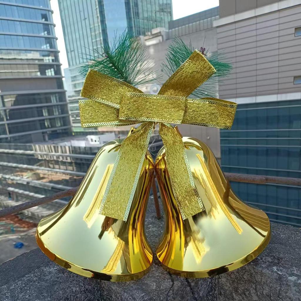 80cm Extra Large Double Bell: Christmas Decoration for Malls & Hotels