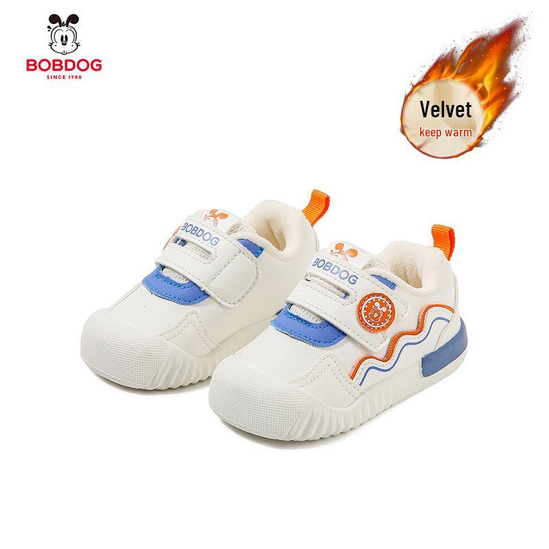 Bobodou Cotton Baby Walker Shoes: Non-slip, Lightweight, Velvet-lined, Warm Winter Shoes for Infants and Toddlers