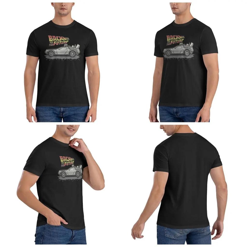 100 Cotton Back To The Future Tshirt Unisexs Classic Oversized T Shirt Unisex Round Neck Summer Shirts Tops S6xl