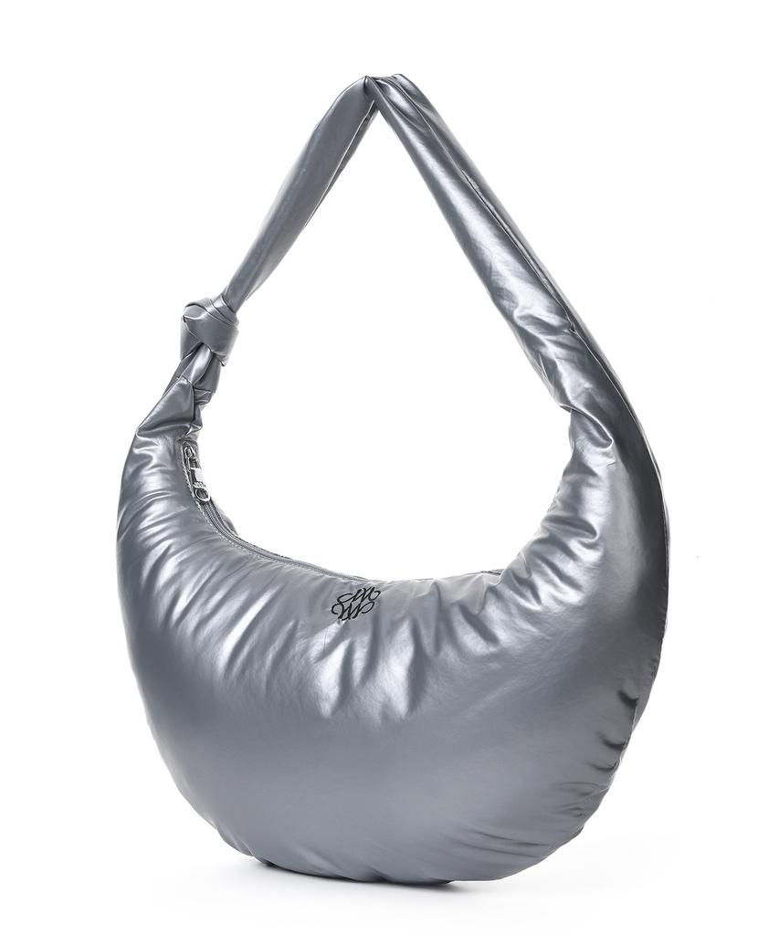 Nick&Nicole Nicole Glossy Shoulder Knot Bag_Silver