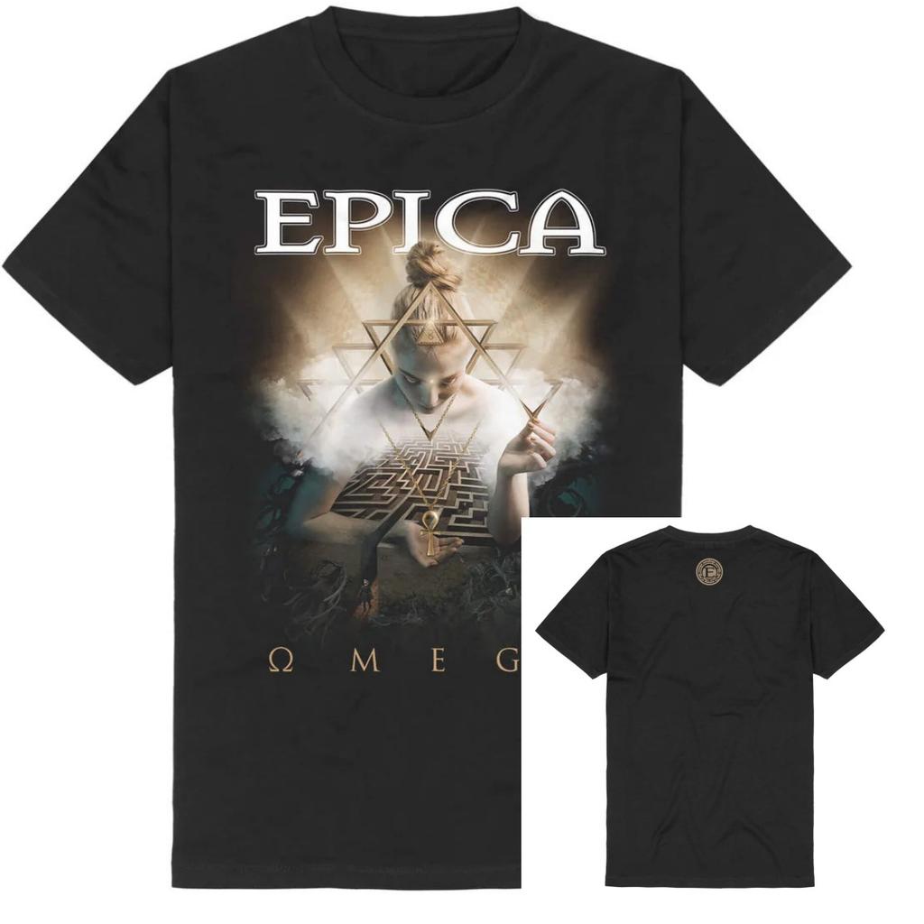 Epica  ARCANA Band TShirt  Cotton Graphic Tee Unisex Women Summer Streetwear Top