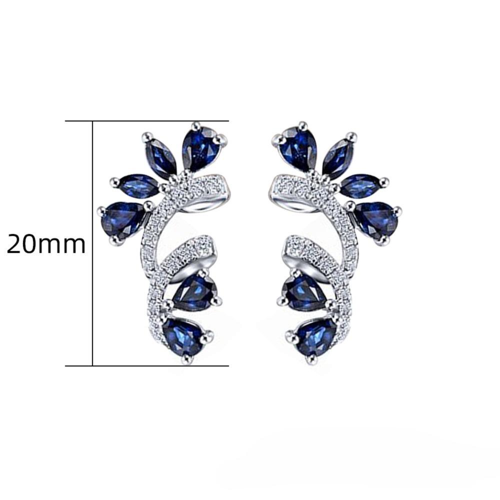 Dainty Design Stud Earrings Lightweight Crystal Earrings Flower Earrings Party Jewelry