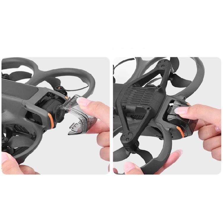Lens Caps for Avata2 Transparent PC Gimbals Protectors, Secure Locking Camera Guard Protectors