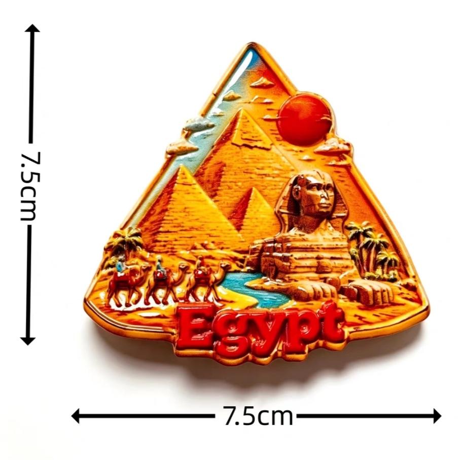 Egypt 3D Fridge Magnets Stickers Tourism Souvenir Refrigerator Magnets Sticker Home Kitchen Decor