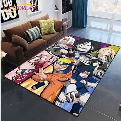 Cartoon Anime Naruto Living Room Carpet Figure Bedroom Floor Mats Children's Play Carpet Kitchen Bathroom Non-slip Mat