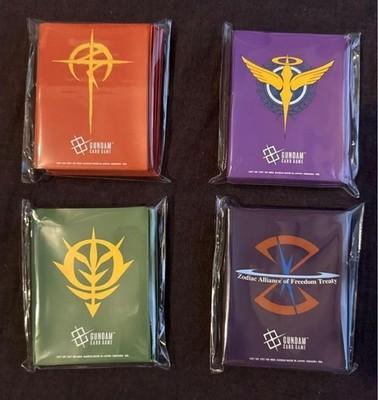 Set 4 Gundam Card Game Official Matte Sleeve EX02 EVX06 Event Limited