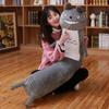 Long Strip Pute Sylindrisk Plysj Sovepute Avtagbar Vaskbar Seng Sovepute