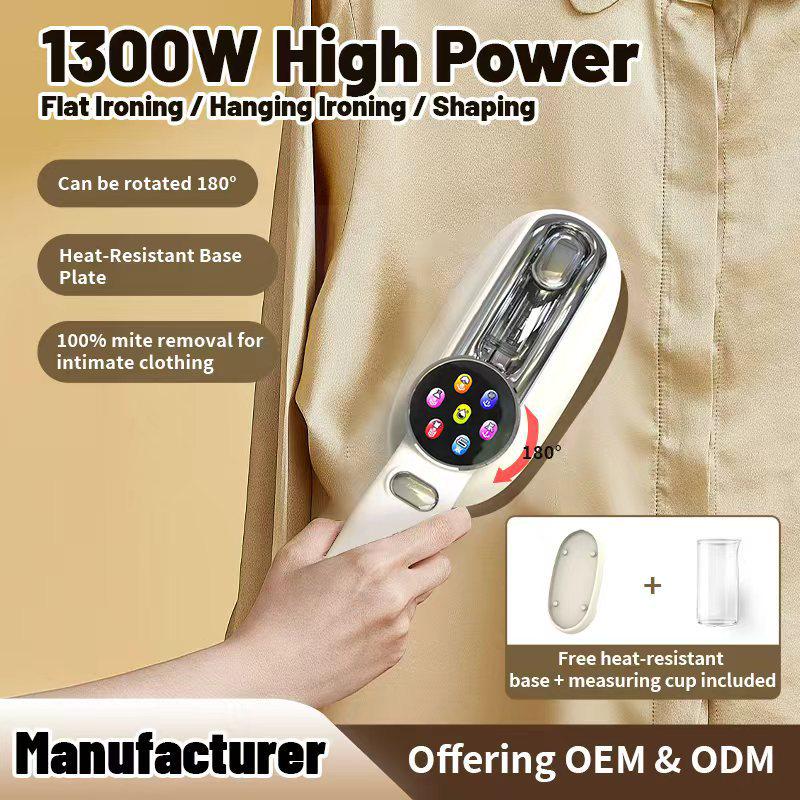 Electric Portable Garment Steamer: Dual-Use Dry/Wet Iron for Home & Travel