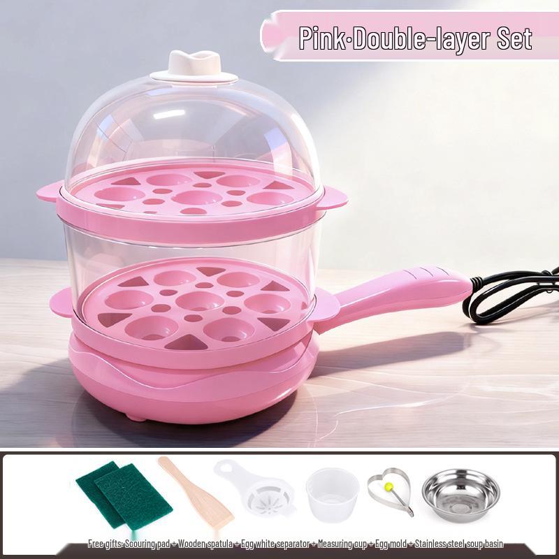 Canxiang Non-Stick Electric Frying Pan: Poached Eggs, Dumplings, Pot Stickers & Breakfast Cooker