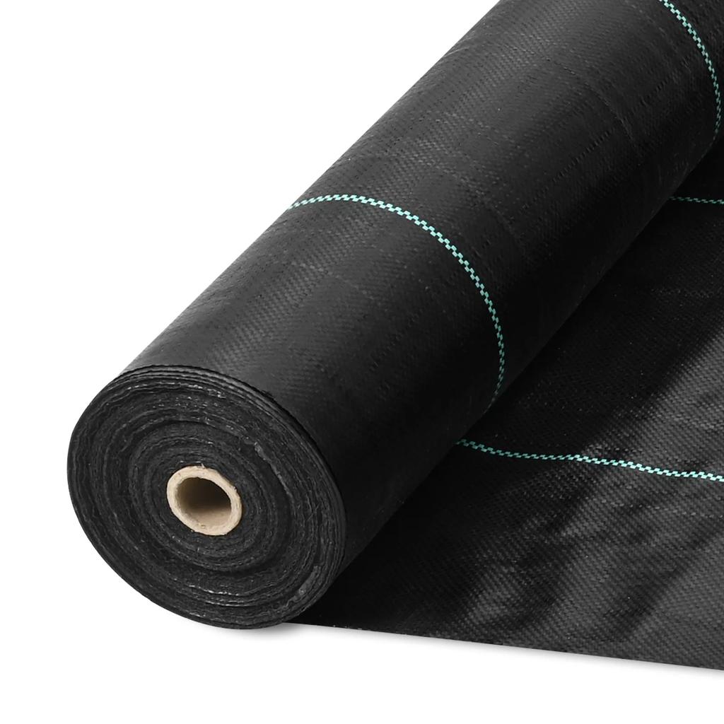 VEVOR Weed Barrier Landscape Fabric, 0.91 X 91.44 M Heavy Duty Garden Weed Fabric, Woven PP Weed Control Fabric, Driveway Fabric