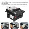 200W Circular Table Saw Mini Bench Saw and Belt Sander Variable Speed 30mm Cutting Depth for Wood Plastic Stone Metal Knife