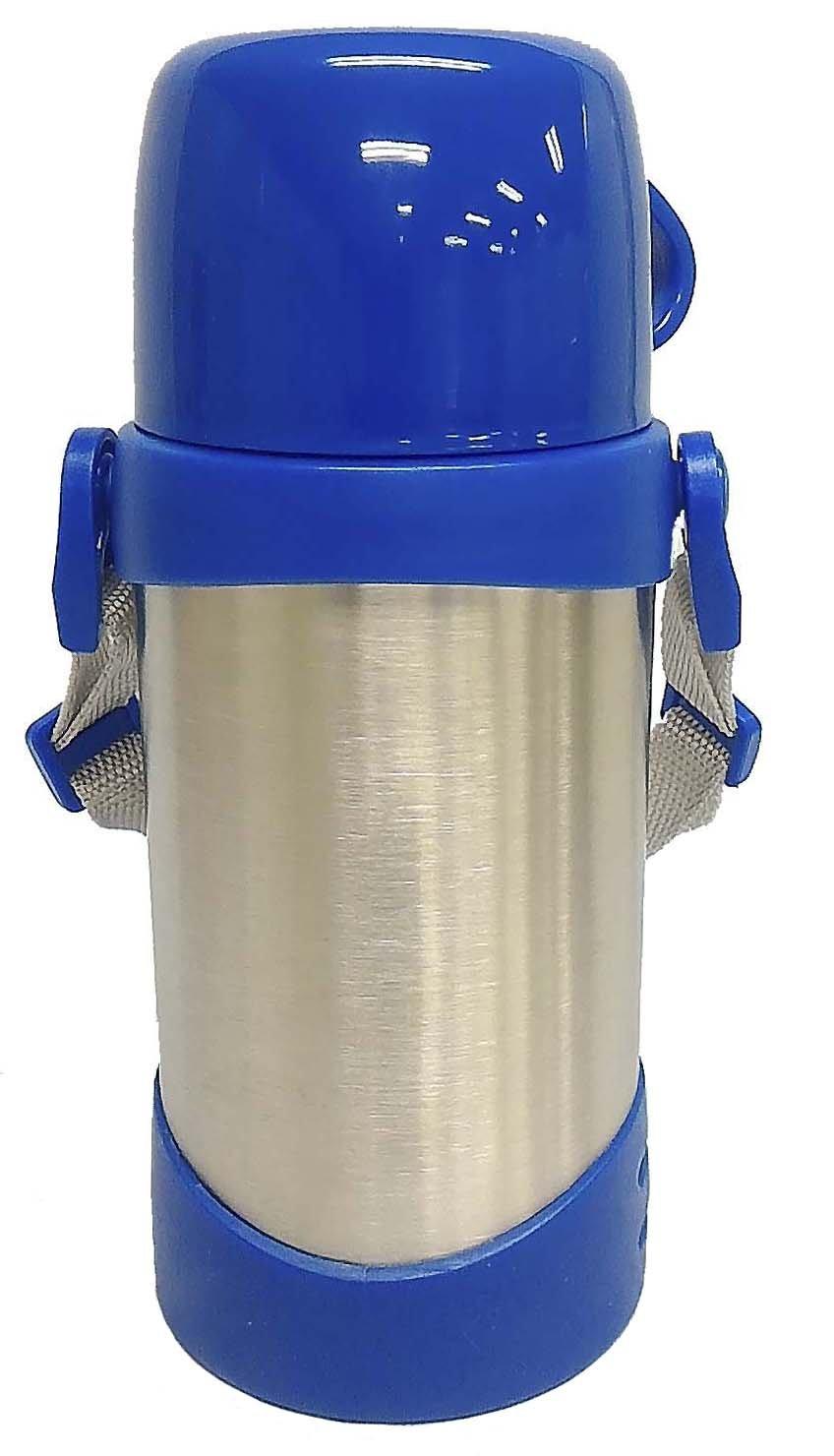 

Bestco Double Stainless Steel 2-Way Kids Deco Bottle, 600ml, Blue, ND-5834