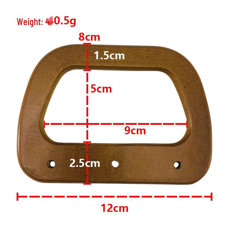 

Стильная круглая сумочка Haomeng с застежкой-зажимом из массива дерева