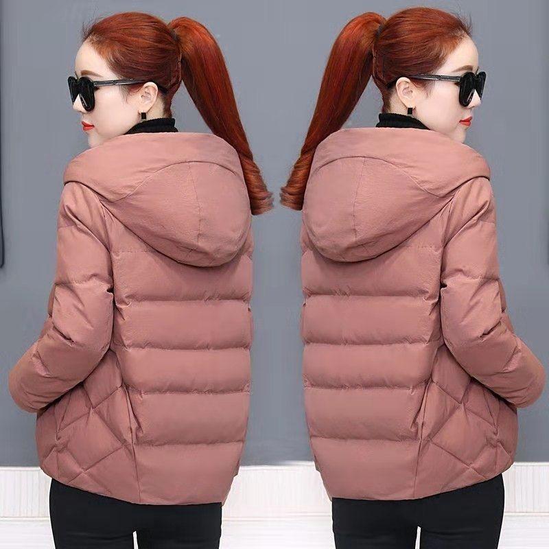 2025 Women's Short Korean Style Hooded Cotton Jacket - Winter Fashion Padded Outerwear