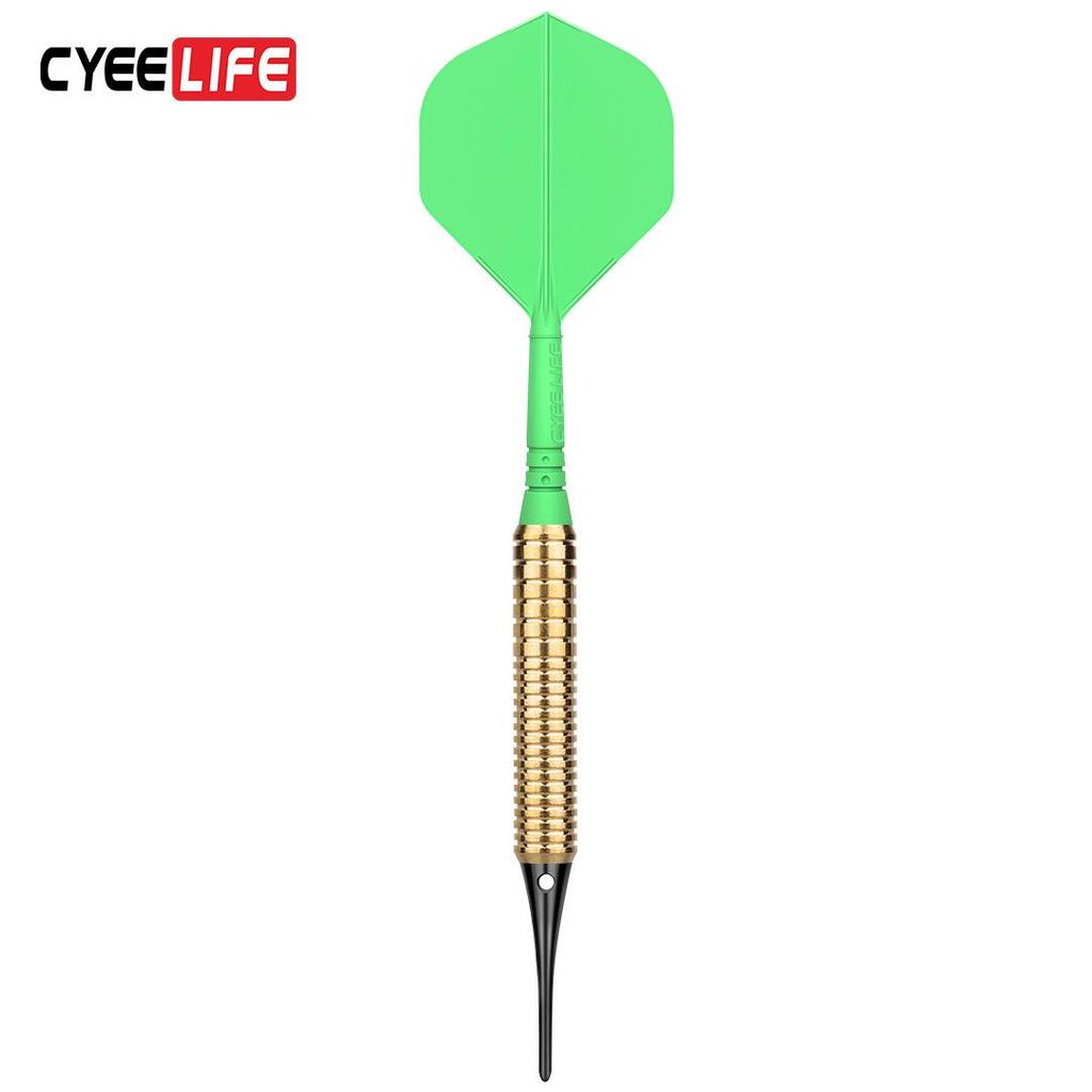 Set of 3 Practice Darts: 15g Copper Darts with Integrated Tail and Tip for Bar Games