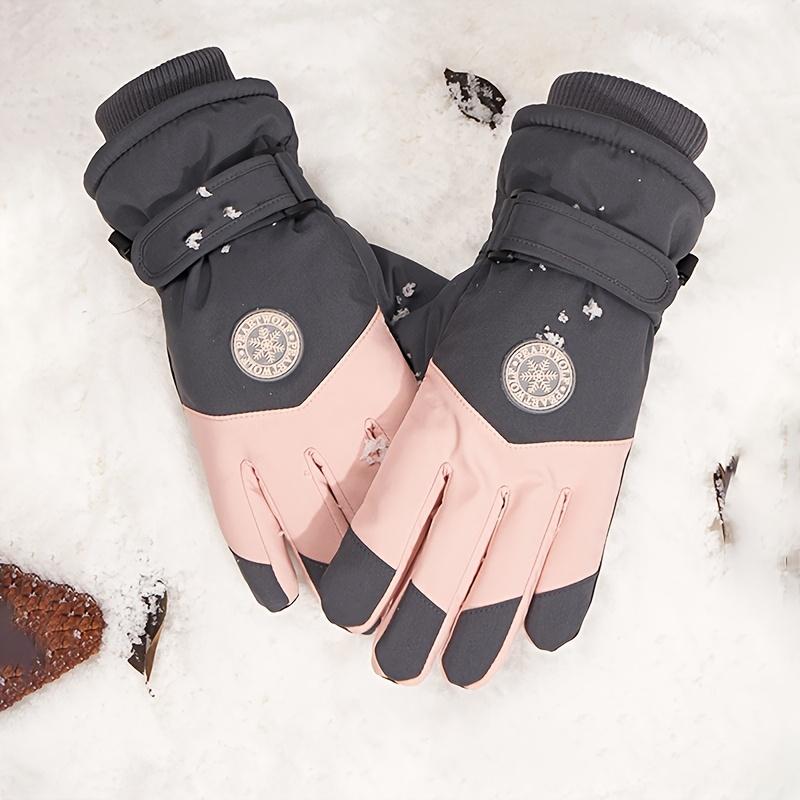 [Warm Ski Gloves] Winter Warm Touchscreen Gloves Thickened Windproof Cold-Resistant Outdoor Sports Cycling Hiking Gloves, High-Quality Couple Gloves