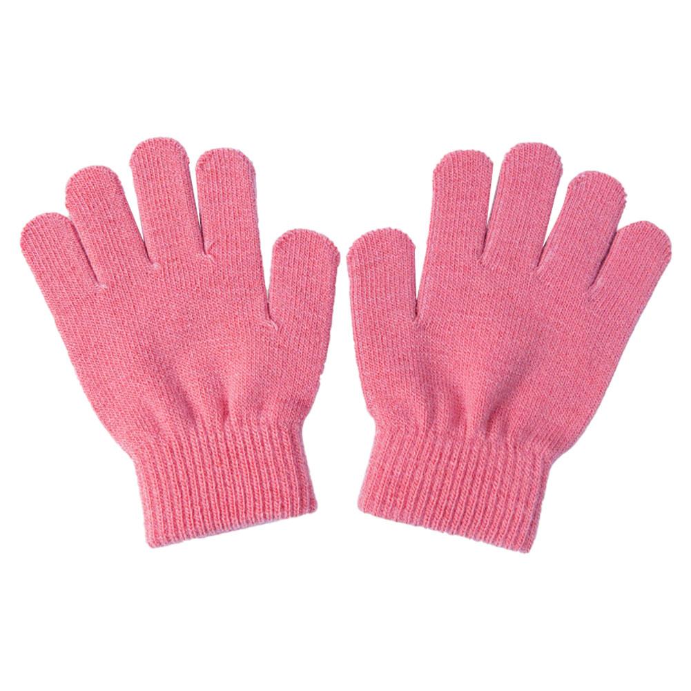 For 4-8 Years Old Kids Boys Girls Winter Cold And Warm Gloves Children Gloves Winter Knitted Full Finger Gloves Unisex Solid