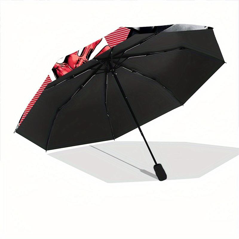 1pc Assassin's Creed Self-Folding Umbrella, 8-Bone Compact Travel Umbrella, Durable Plastic And Iron Frame104