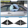 For Mazda 6 2002-2016 Car Rear Louver Window Side Shutter Cover Trim Sticker Vent Scoop ABS Carbon Fiber Black Accessories
