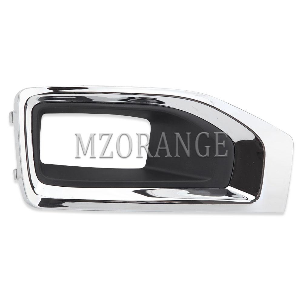 

Противотуманные фары хромированная крышка гриль для GMC YUKON 2015 2016 2017 2018 рамка противотуманной фары передний бампер противотуманная фара Cover R