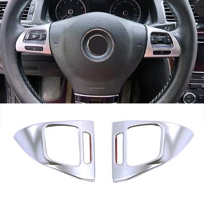 For Volkswagen VW Golf Mk6 Passat B7 CC Eos Tiguan Jetta Touran Sharan Caddy Car Steering Wheel Switch Button Frame Cover