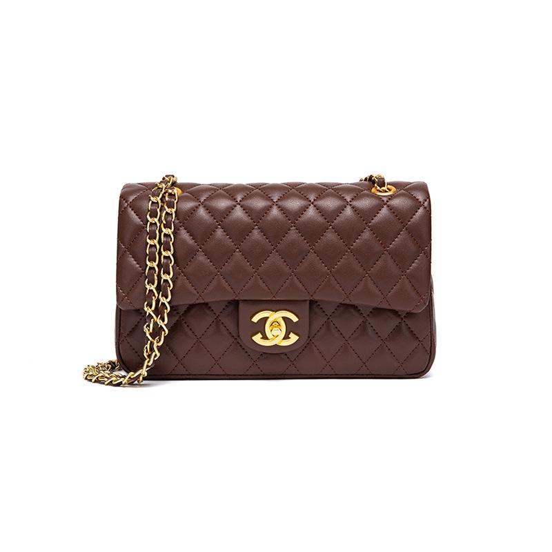 Chose One Niche Diamant Gewatteerde Lamsleren Kettingtas 2025 - Veelzijdige Crossbody Schouder Handtas voor Herfst/Winter