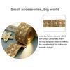 Nastro di Pizzo Ricamato a Rete Largo 4,5 cm 10 Metri Nastro di Pizzo con Paillettes Nastro di Tessuto in Pizzo Cucito Fai da Te