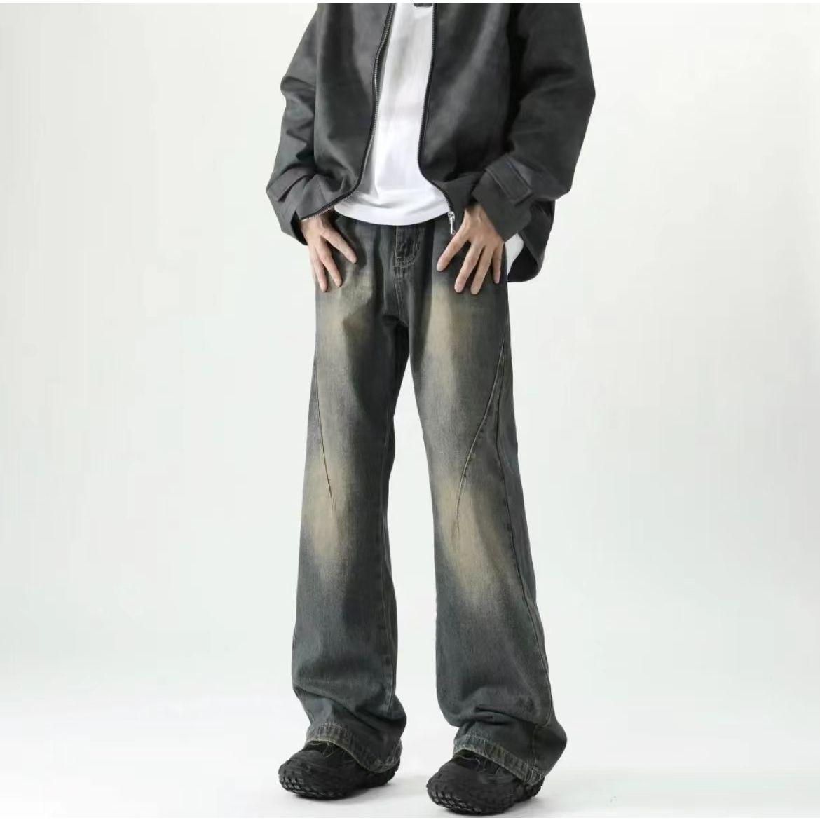 Джинсовые шорты JYL для пар Винтажные Американская стирка Карго Летний уличный стиль Свободные джинсовые S