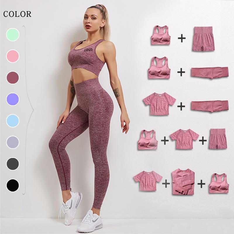 

Women s Full Coverage Shockproof Sports Bra & High Waist Fitness Leggings Set M
