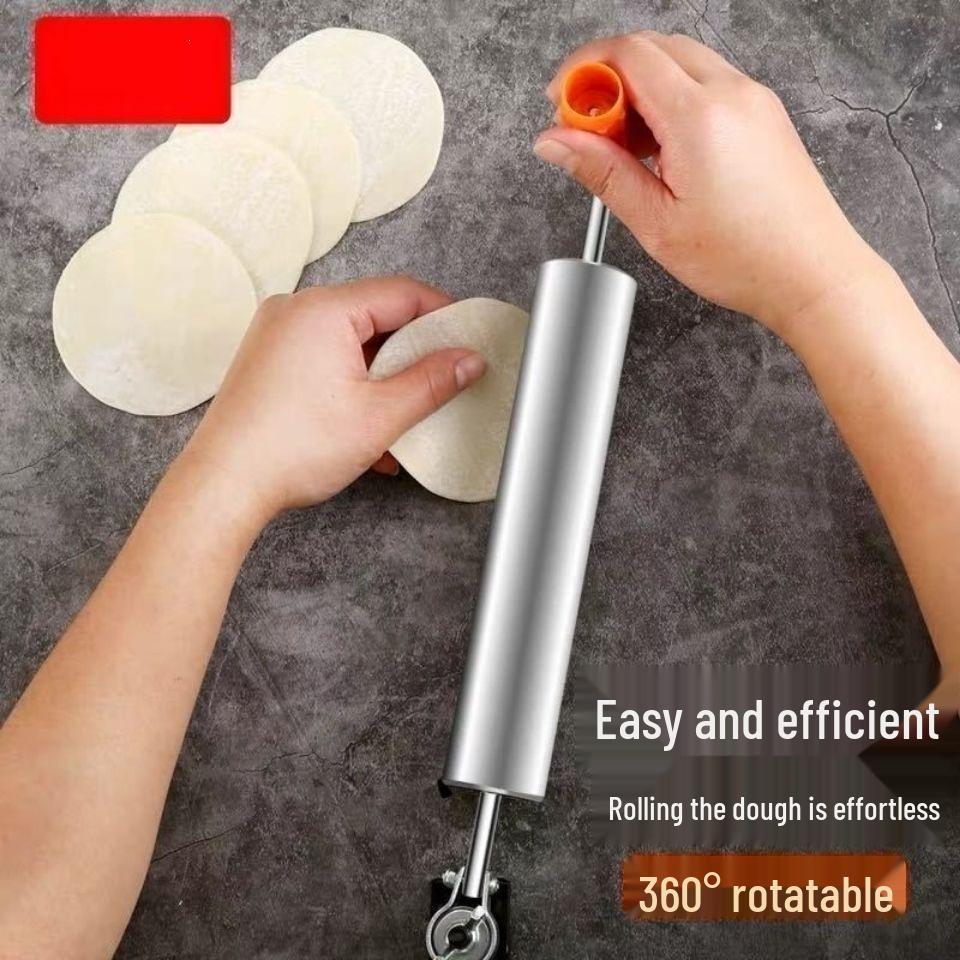 Stainless Steel Rolling Pin for Dough & Dumpling Wrappers