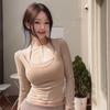 Korean Dongdaemun Sweet & Spicy U-Neck Camisole - Sexy, Slightly See-Through, Halter Short Vest