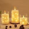 Flammenlose LED Kerzen Stern Lichterkette mit Batterie Camping Zimmer Hochzeitsfeier Dekoration Atmosphäre Realistisches Flackerndes Kerzenlicht