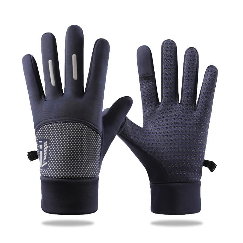 Sports Gloves Men Fall Cycling Warm Gloves With Antislip And Touchscreen Functionality