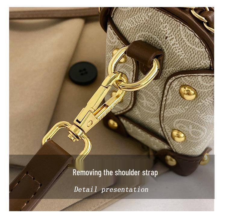 Dámská prémiová retro luxusní crossbody kabelka - evropský a americký styl, špičkový odznak, horký prodej malé kabelky