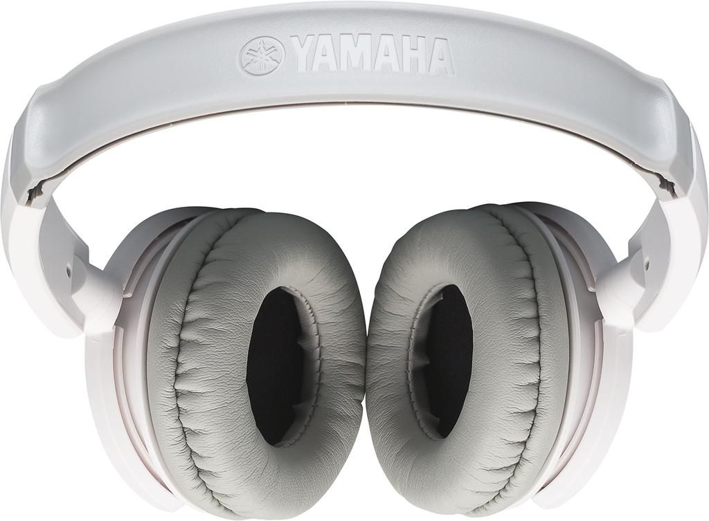 YAMAHA Features Powerful Sound and Rich and a Comfortable Fit for Extended Includes a Stereo Adapter HPH-100WH Headphones, White. Tone, Use. Plug.