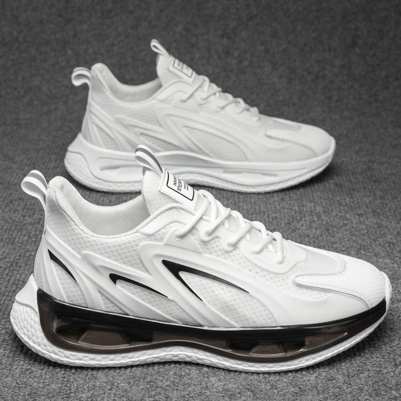 

Men s shoes, sports shoes, popcorn, winter breathable 2024 new running shoes, live broadcast explosion, versatile casual shoes, men s models 44 білий