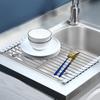 Foldable Dishwashing Mat Kitchen Sink Draining Rack Draining Dish Rack Draining Water