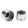 2PCS Trailer Axle Dust Cap 1.98in OD Galvanized Trailer Hub Bearing Wheel Grease Cover for 2000 To 3500 Lbs Boat Axles